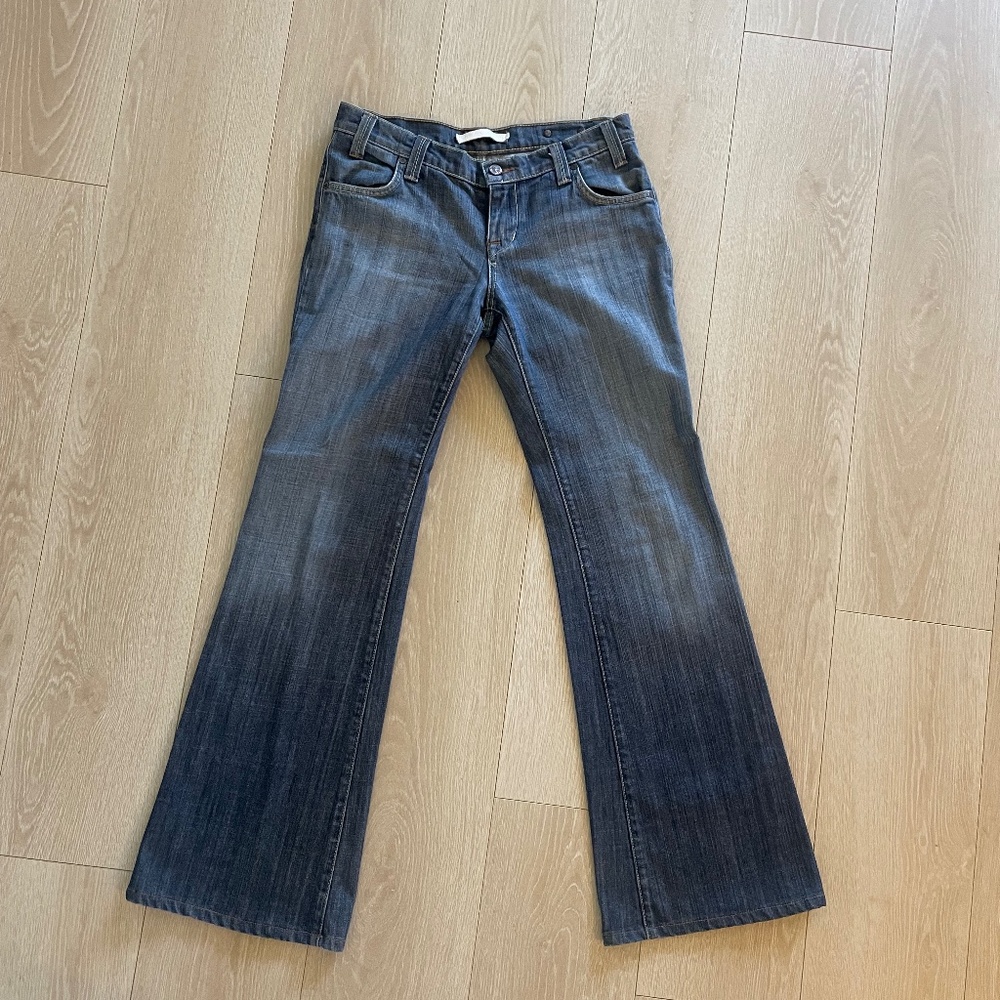 Denim bell bottom wide leg Jeans